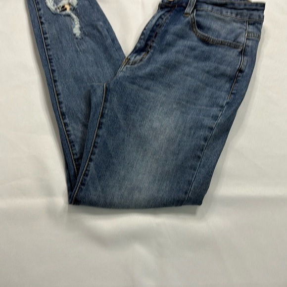 KanCan Blue Skinny Jeans with Modern Fading - Picture 2 of 9